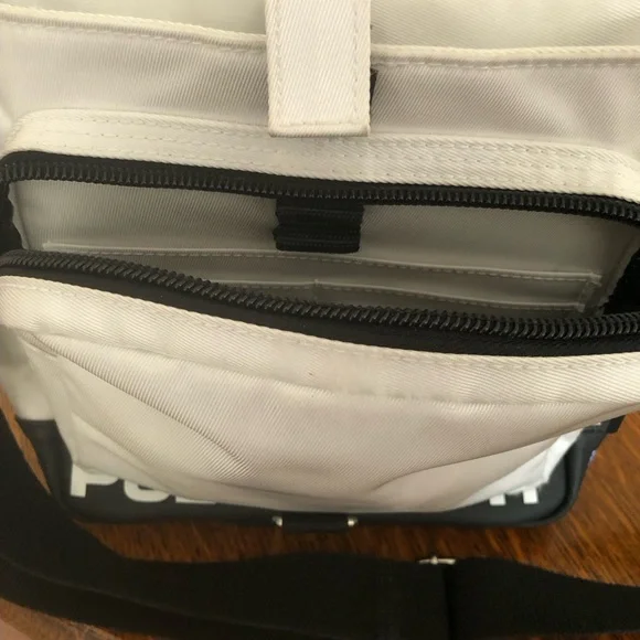 Vintage Polo Sport White and Black adjustable crossbody Bag - Picture 6 of 6